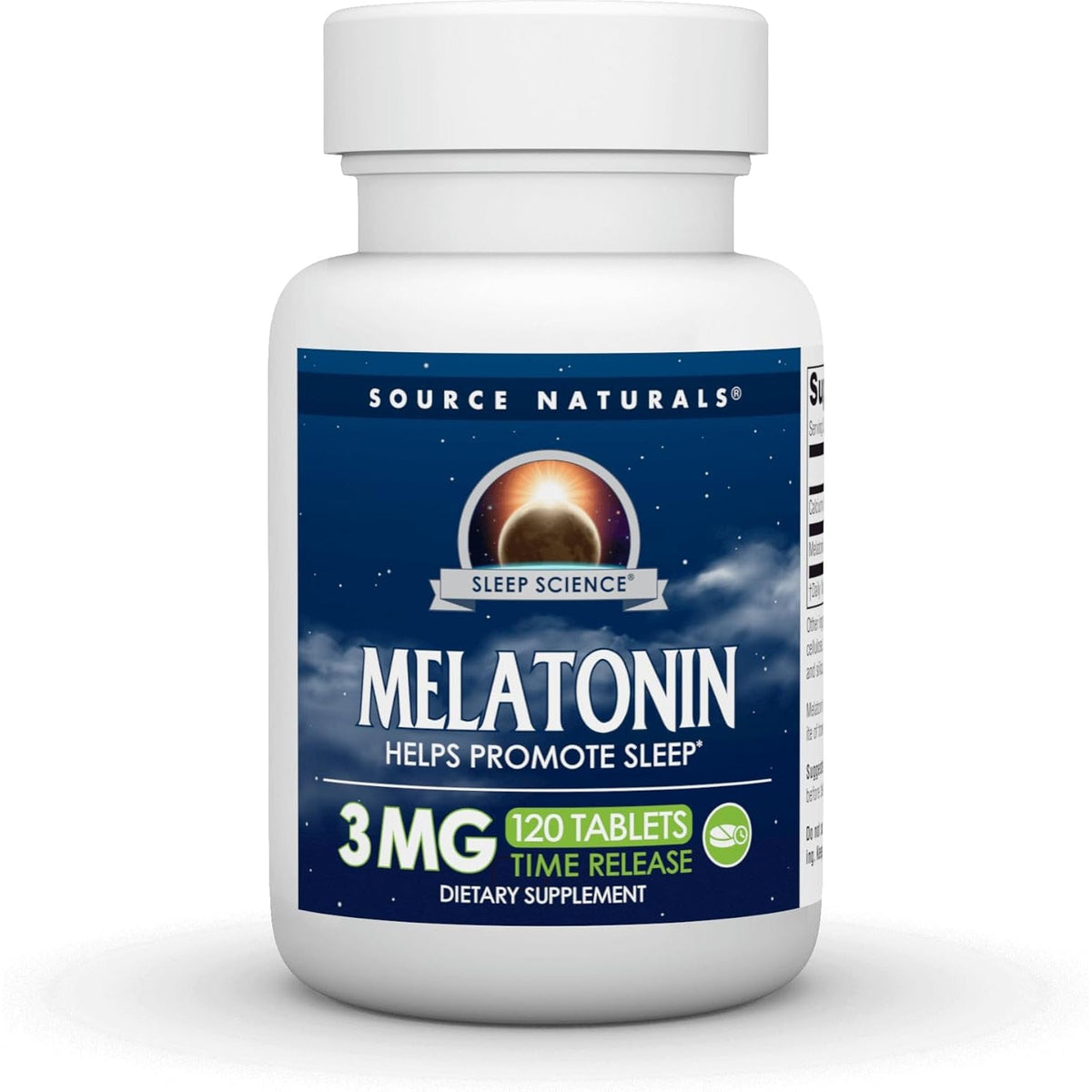 Source Naturals Time Released Melatonin* - 3 Mg, 120 Tablets