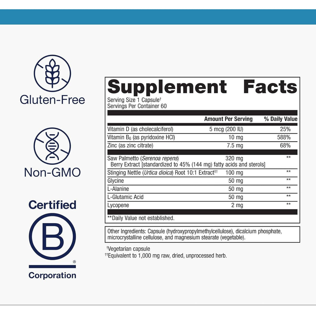 Metagenics Concentrated Ultra Prostagen - Prostate & Urinary Health with Saw Palmetto, Stinging Nettle, Lycopene & Zinc - Supports Hormonal Balance & Immune Health* - Non-Gmo- 60 Capsules