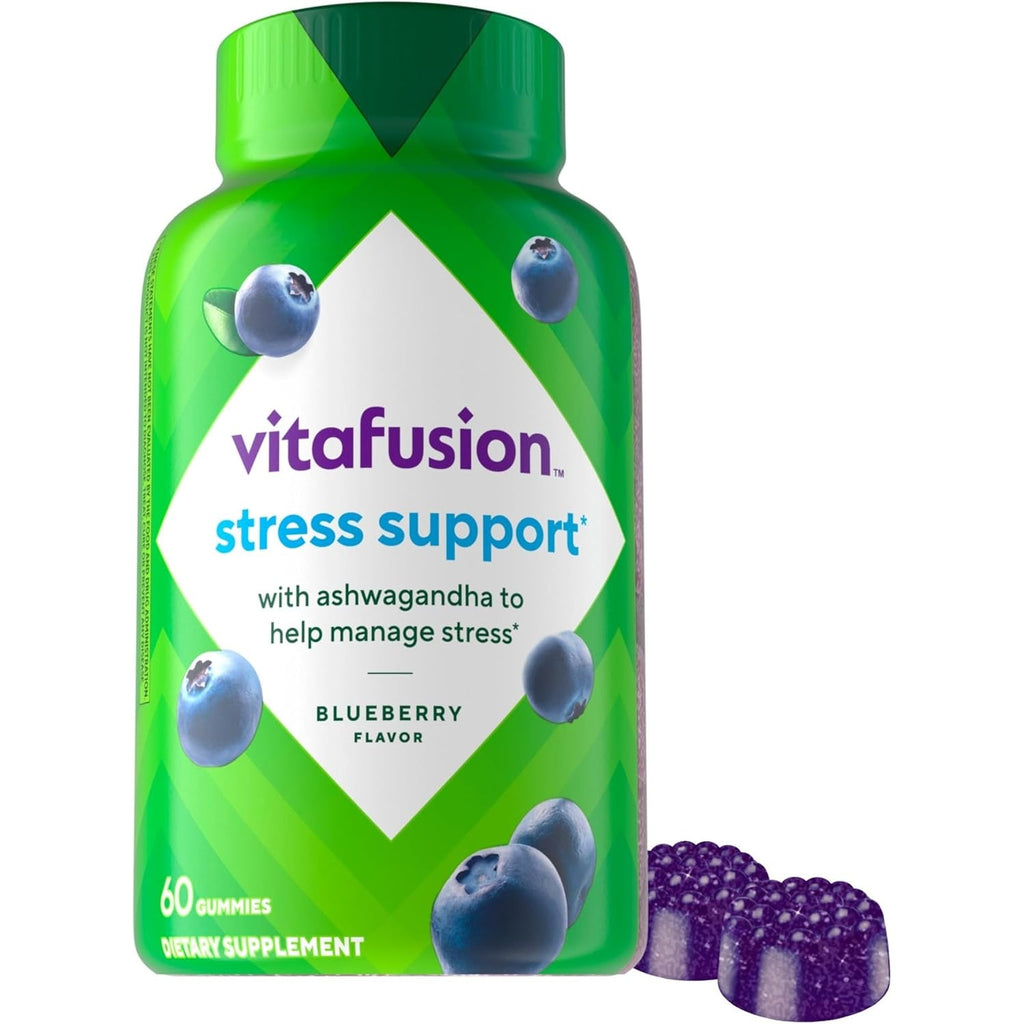 Vitafusion Ashwagandha Gummies –Clinically Shown Adaptogen Sensoril Ashwagandha 125Mg per Serving – Help Manage Stress – Chewable Gummy Vitamins/ Alternative to Liquid Capsules Drops Powder, 60 Count