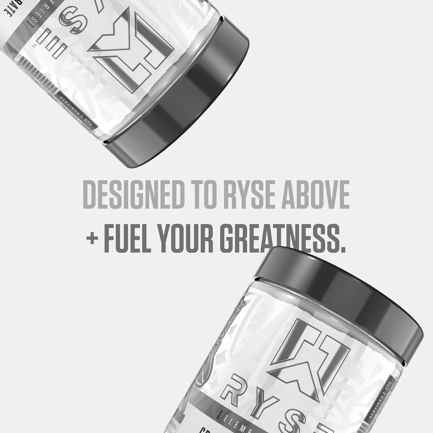 RYSE Creatine Monohydrate Powder - Unflavored - Supports Men & Women Lean Muscle Growth, Strength, Power, and Endurance - Helps Reduce Fatigue and Improve Workout Recovery - 60 Servings