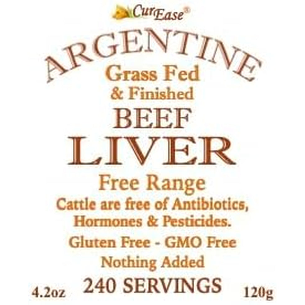Curease Beef Liver Powder - Argentine Grass Fed & Finished - Undefatted - 4.2 Oz 240 Servings