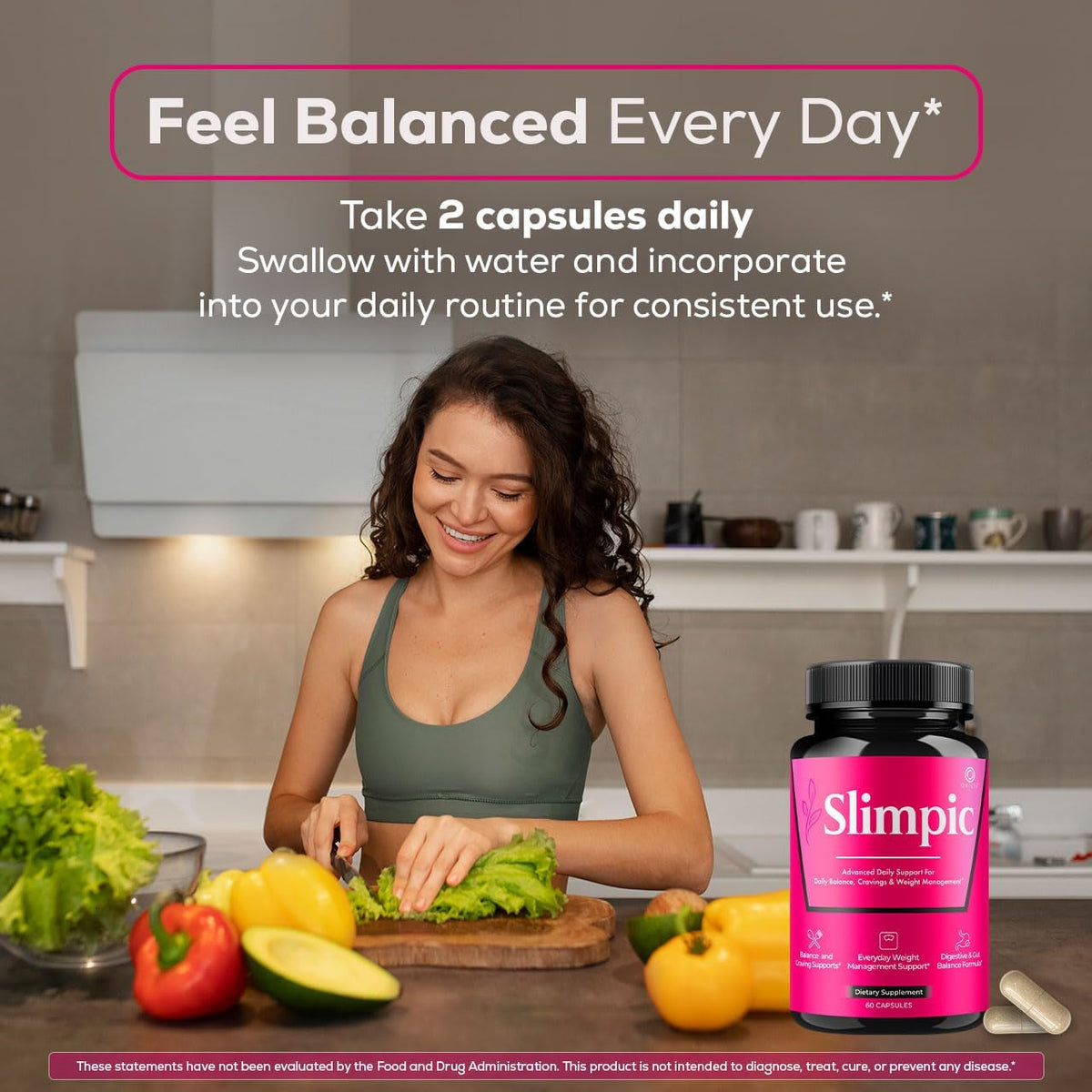 Slimpic Capsules - Official Slimpic Pills Advanced Premium Formula Support Maximum Strength, All Natural Ingredients Vitamins for Overall Health & Wellness Reviews, 60 Capsules for 1 Month Capsules