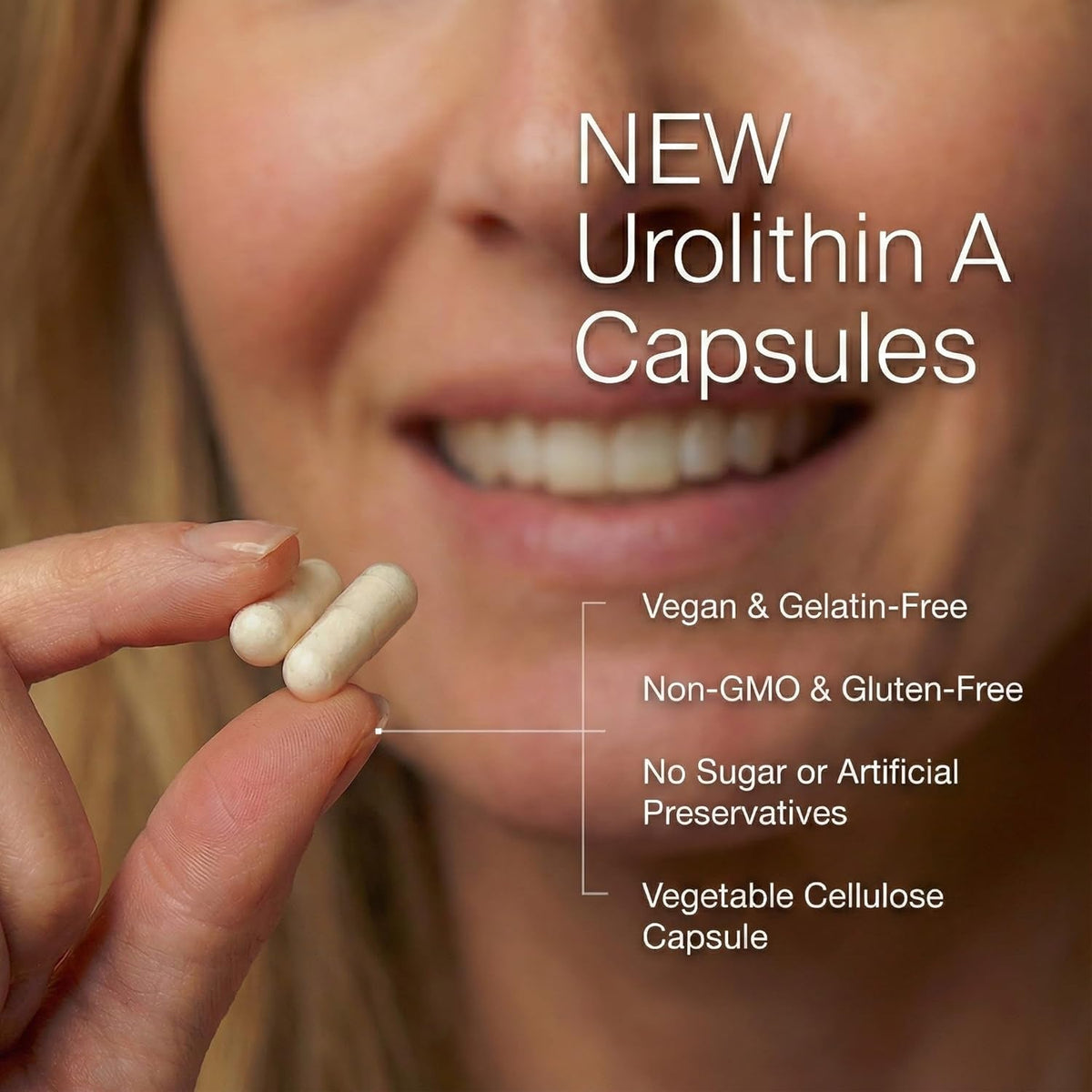Urolithin a 1000Mg Supplement - 99.9% High Purity for Cellular Vitality, Longevity & Muscle Support - 120 Capsules, 60-Day Supply - Non-Gmo, Third Party Tested