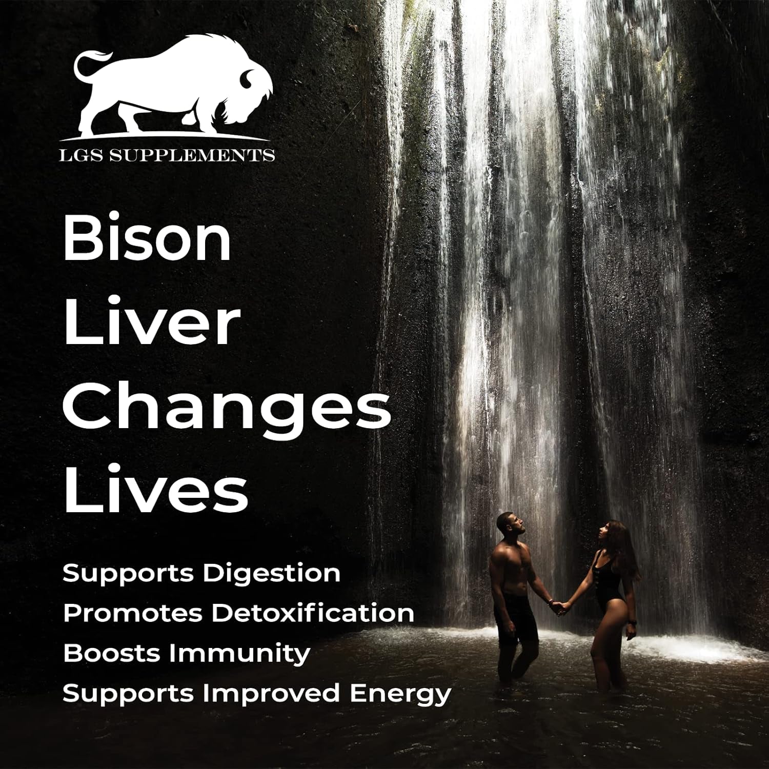 Grass Fed Bison Liver Capsules Supports Energy Production, Detoxification, Digestion, Immunity, Natural Iron Non-Gmo, Freeze Dried Liver Health Supplement, 3000Mg