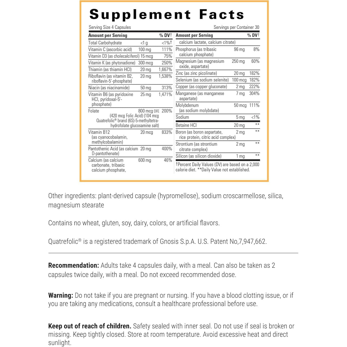 Integrative Therapeutics Osteoprime Forte - Calcium Supplement for Bone Health Support* - Nutritional Supplement for Musculoskeletal Support* - Dairy-Free & Gluten-Free - 120 Capsules (30 Servings)