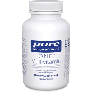 Pure Encapsulations O.N.E. Multivitamin - Once Daily Multivitamin with Antioxidant Complex Metafolin, Coq10, and Lutein to Support Vision, Cognitive Function, and Cellular Health* - 120 Capsules