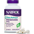 Natrol Melatonin 3 Mg Time Release, Dietary Supplement to Minimize Wake Ups, Nighttime Sleep Aid, 100 Tablets, up to a 100 Day Supply