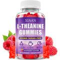 L-Theanine Gummies for Kids & Adults, L'Theanine 400Mg Chewable L Theanine Supplement for Calm, Zzz & Relaxation Support, Vegan, Organic, Raspberry Flavor, 60 Counts