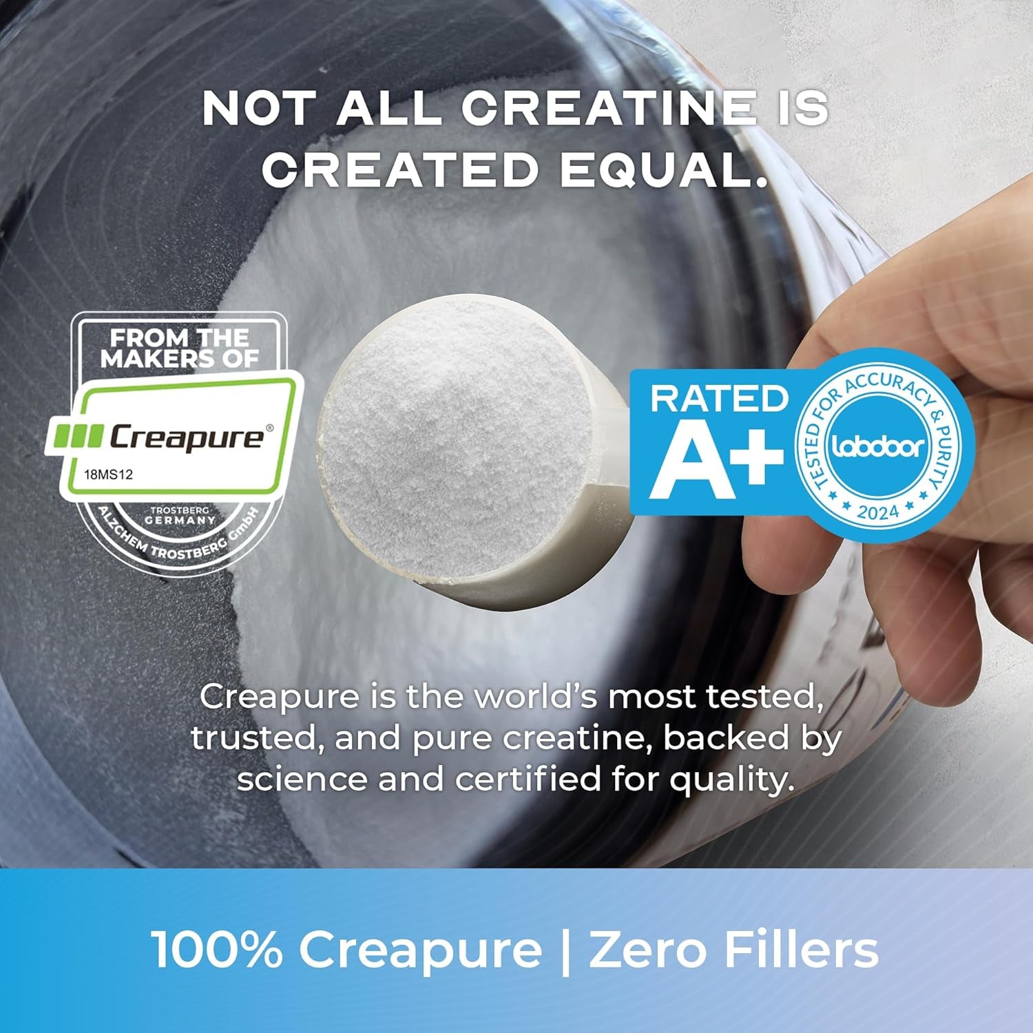 Muscle Feast Creapure Creatine Monohydrate Powder, Vegan Keto Friendly Gluten-Free, Mass Gainer, Muscle Recovery Supplement and Trusted Creatine for Muscle Growth, Creatine Powder, Unflavored, 300G