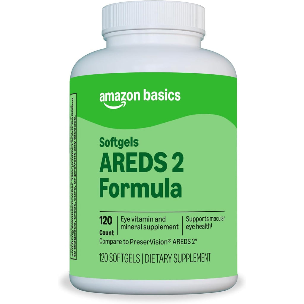 Amazon Basics Eye Vitamin and Mineral Supplement, AREDS 2 Formula with Lutein & Zeaxanthin, 120 Softgels