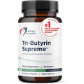 Designs for Health Tri-Butyrin Supreme - 3-In-1 Butyric Acid (Butyrate) Postbiotics for Gut Health & Gut Permeability Support - Tributyrin Supplement with Odor-Minimizing Innovation (60 Softgels)