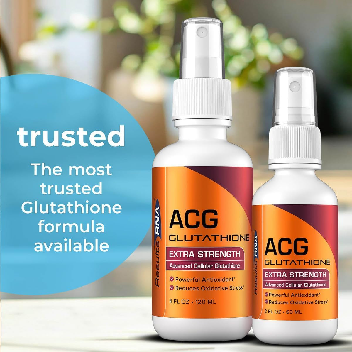 Results RNA - ACG Glutathione Extra Strength Immune Boost – Powerful Antioxidant & Immune Boost Formula in a Great Tasting Spray. Recommended by Doctors Worldwide ( 2 Oz )
