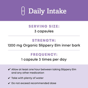 Oregon'S Wild Harvest Slippery Elm Organic Capsules, 90 Count