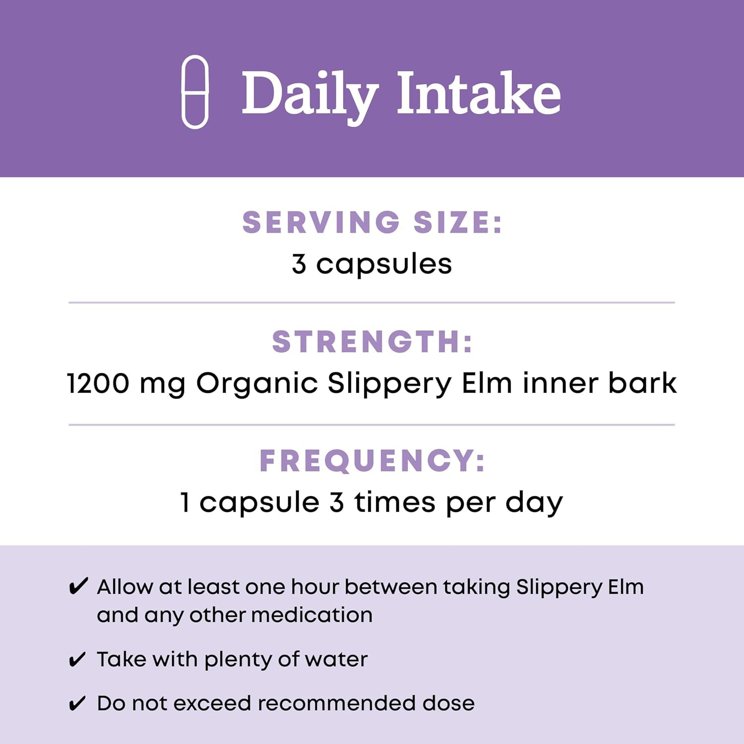 Oregon'S Wild Harvest Slippery Elm Organic Capsules, 90 Count