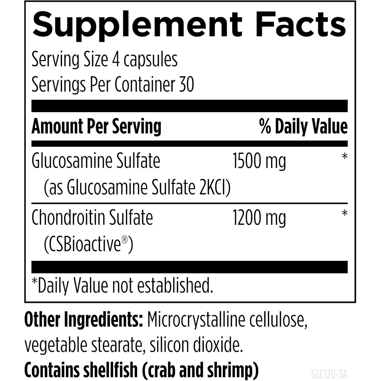 Designs for Health Glucosamine Chondroitin - Glucosamine Sulfate + Chondroitin Sulfate Supplement - Supports Healthy Joint Function (120 Capsules)