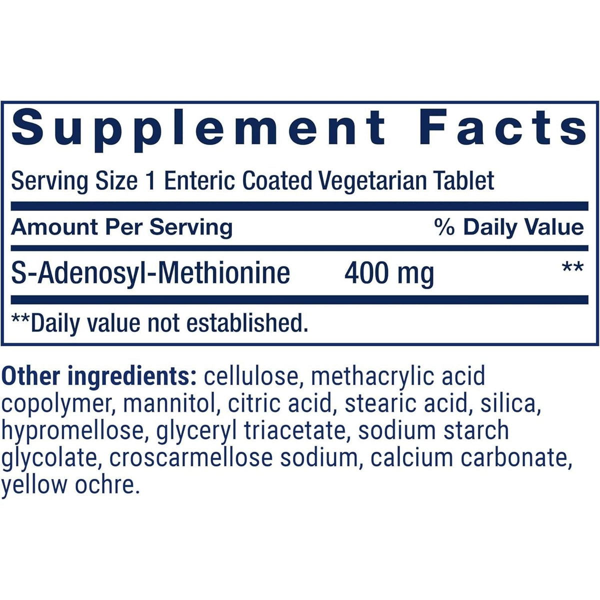 Life Extension Same, Mood, Joint & Liver Support, Gluten-Free, Non-Gmo, Vegetarian, 30 Tablets