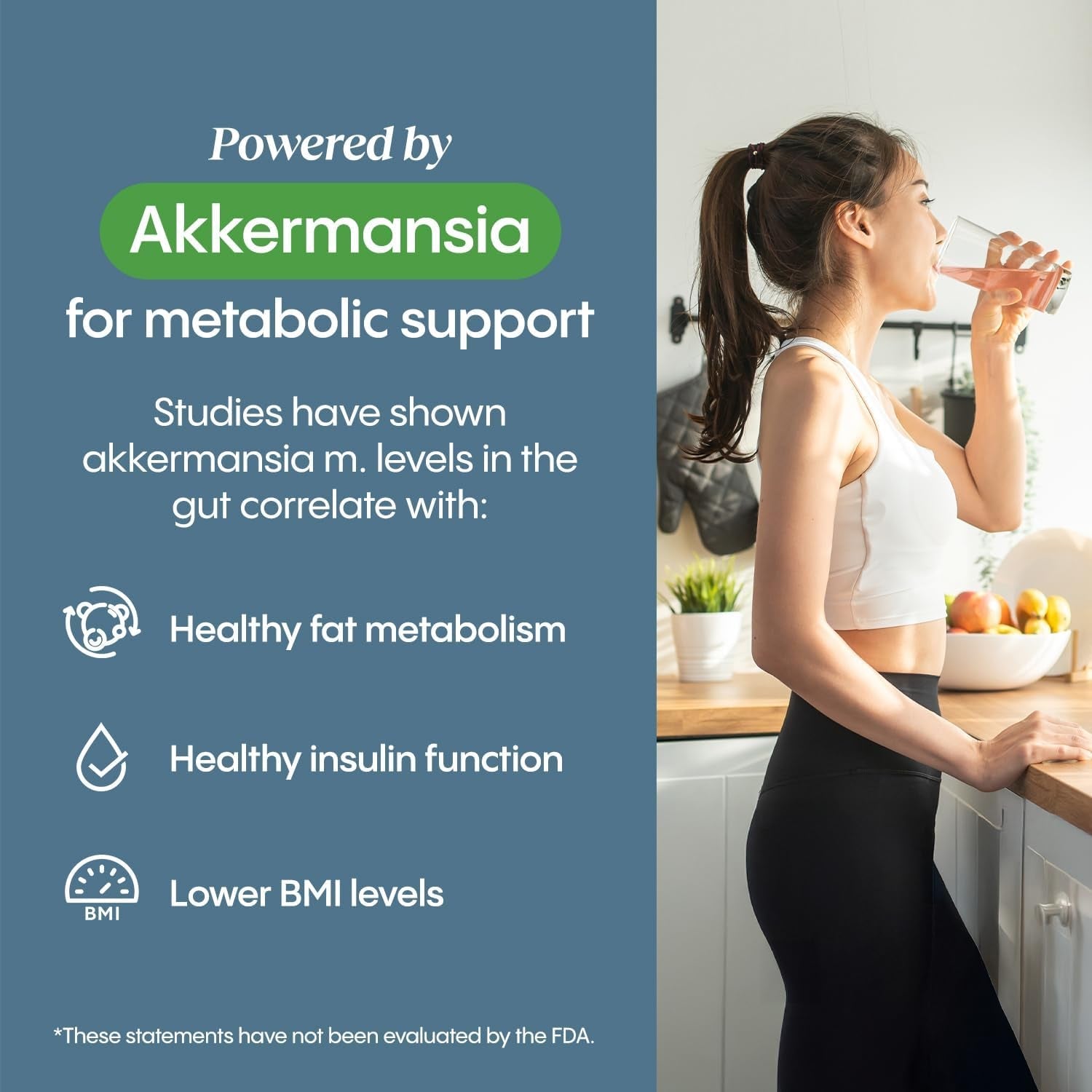 Hydralyte plus Metabolic Support - GLP-1 Weight Loss Management and Gut Health - 5In1 Probiotic Blend - Akkermansia Muciniphila + Prebiotic Fiber + Electrolytes - Sugar Free (30 Packets)