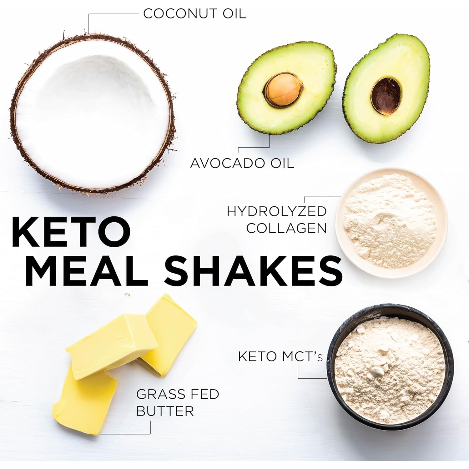 Keto Science Keto Shake Powder – Chocolate Meal Replacement with MCT Oil, Collagen, Protein – Keto Diet Supplement for Weight Loss – 14 Servings