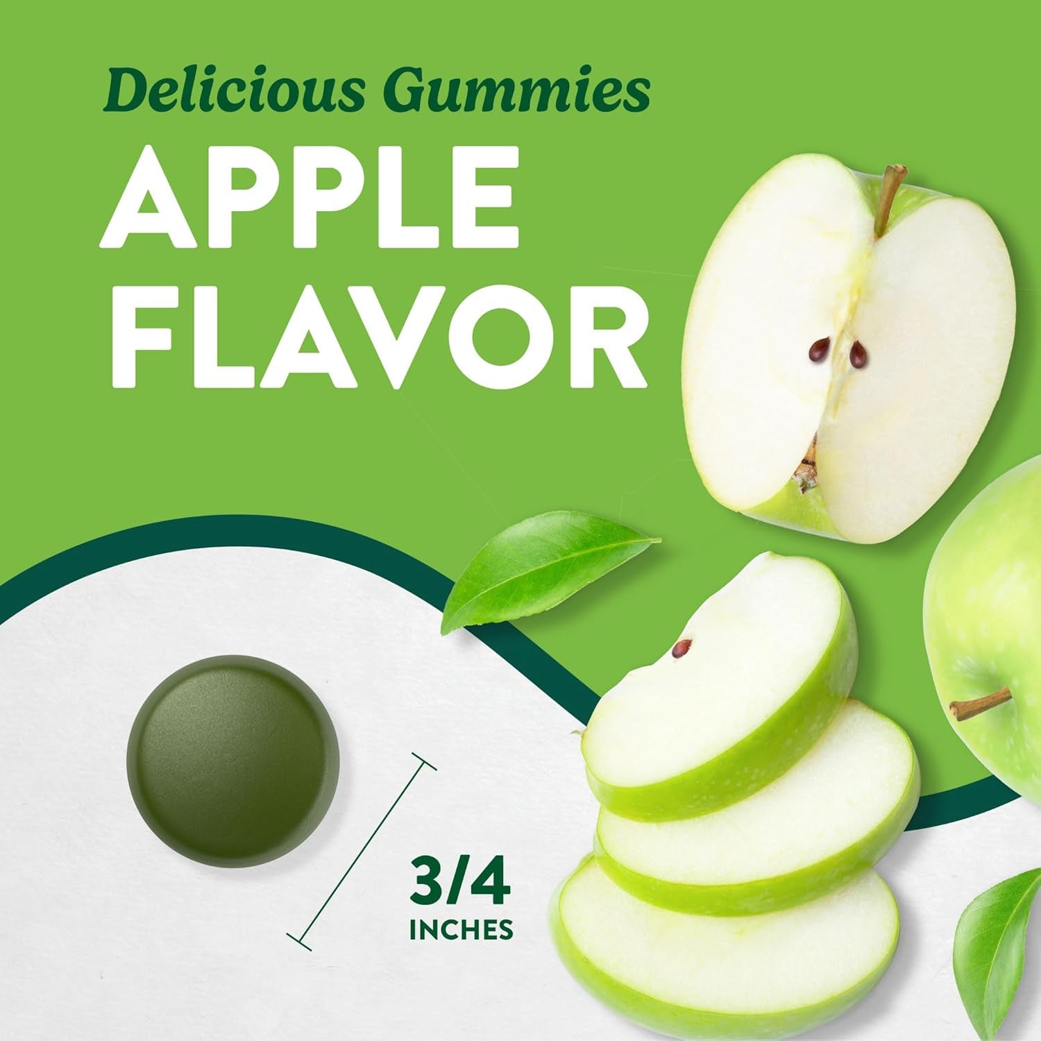 Nature'S Truth Super Greens Gummies | 60 Count | Vegan & Non-Gmo Supplement | Made with Real Greens | Apple Flavor