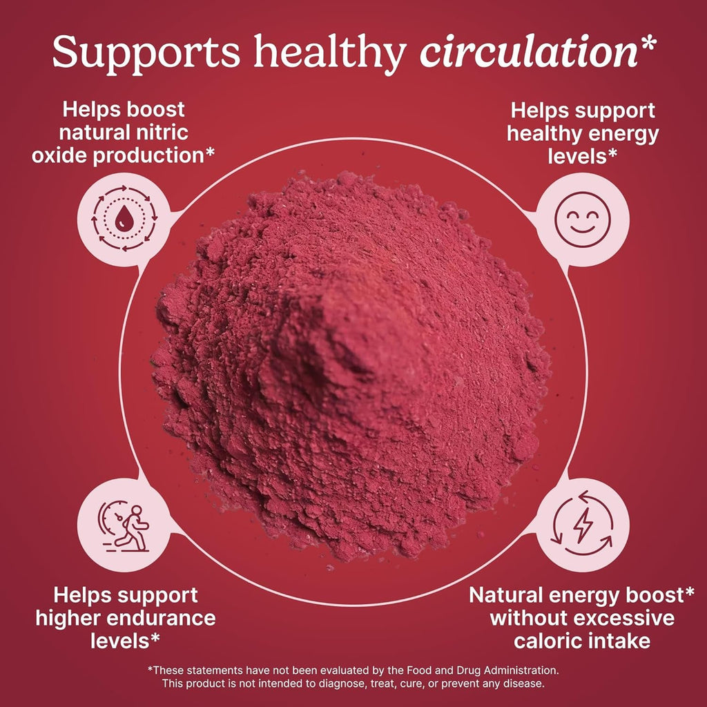 Santo Remedio Circulación plus with Beet Extract – Nitric Oxide & Circulation Support Drink, Energy & Stamina Support, Cherry Flavor – Vegan Superfood Supplement – 30 Servings