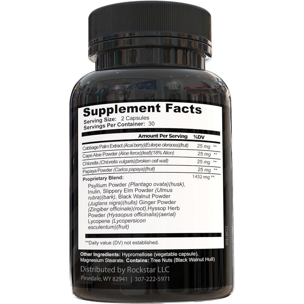 Rockstar Abs Dietary Supplement - Thermogenic Ab Fat Burner, Hyper Metabolizer - Belly Fat & 6 Pack Support, Weight Loss, GLP-1 & Metabolism Booster Pills for Men & Women – Targeted Abdominal Fat Loss