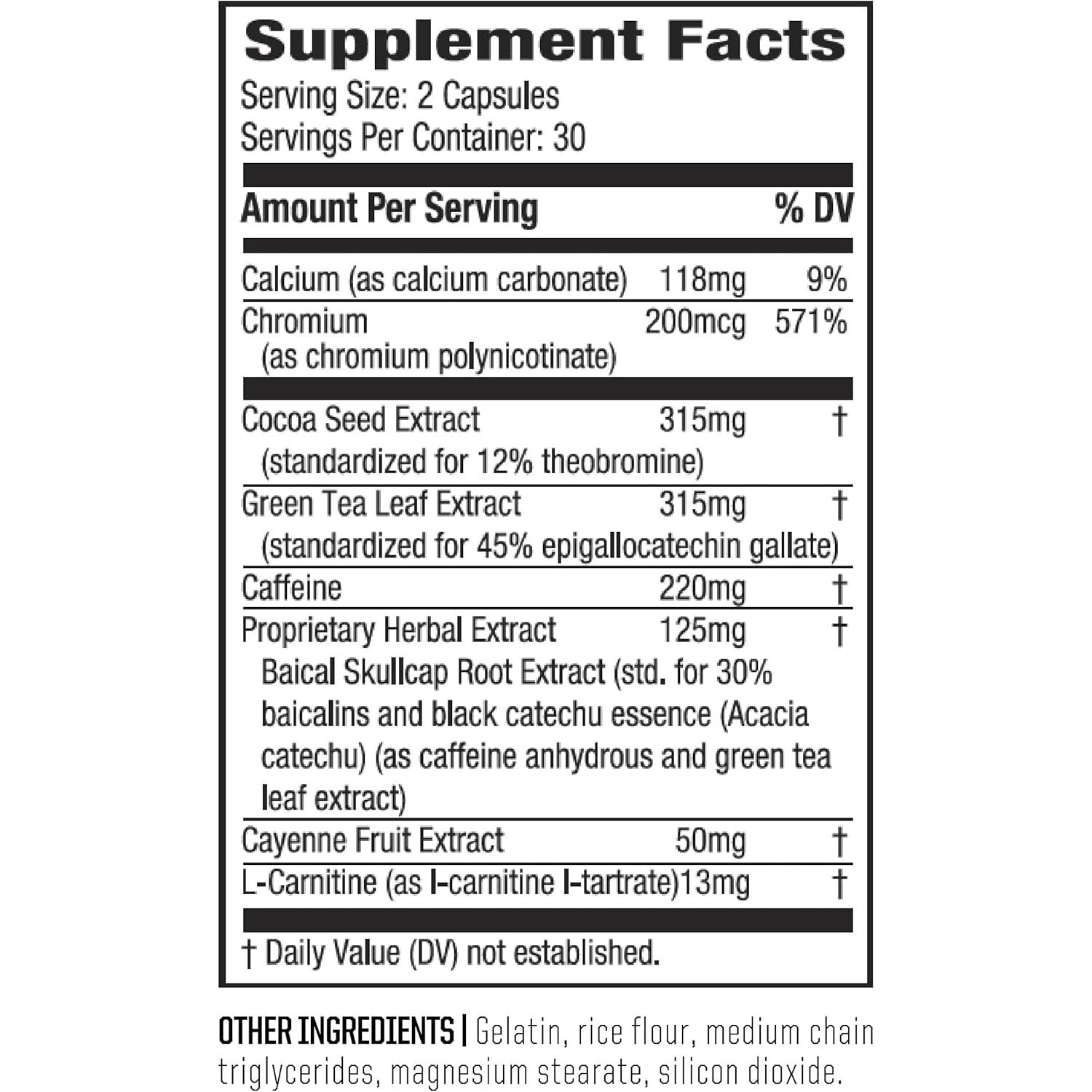 Twinlab Ripped Fuel Extreme - Energy Supplement to Support Weight Management & Muscle Health - 60 Capsules