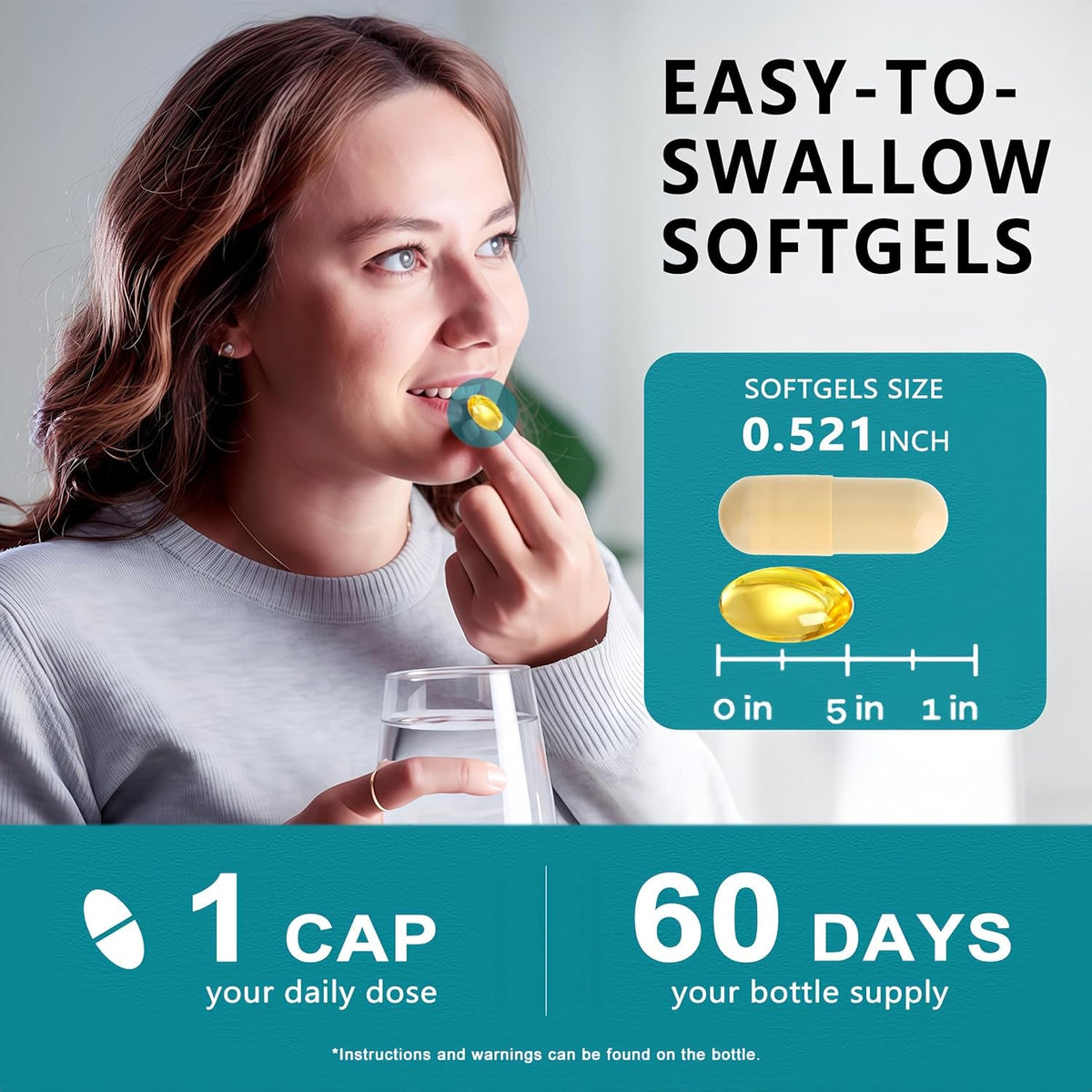 NAC Supplement - NAC Softgels for Antioxidant, Immune, Respiratory, Liver Health Support - High Absorption NAC Supplement N Acetyl Cysteine 1200Mg - Non-Gmo, Gluten-Free, Vegan - 2 Month Supply
