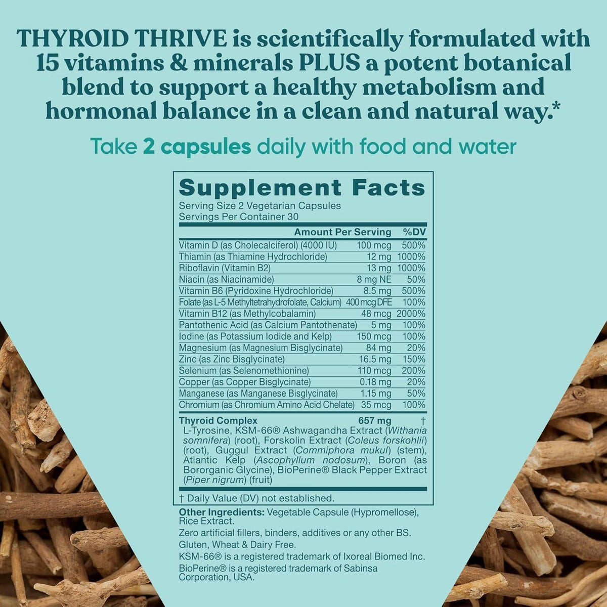 Thrive Energy Support - Naturally Fight Fatigue, Balance Hormones, Promote Focused Energy - Zinc, Selenium, Iodine - 60 Vegetarian Soft Capsules