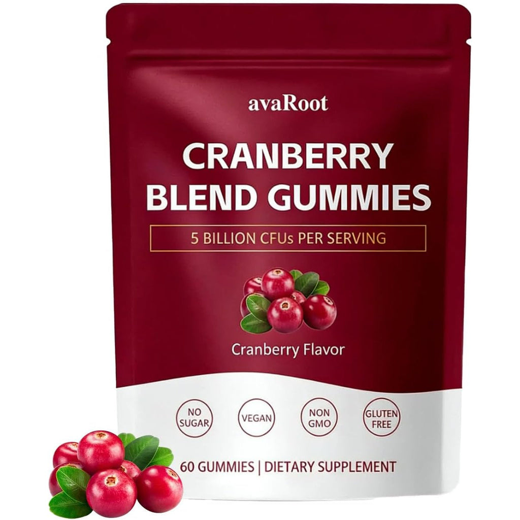 Avaroot Cranberry Mixed Gummies – Probiotics + Vitamin C, Balances Women'S Ph Levels to Help Maintain Kidney and Urinary System Health – 60 Gummies (1 Box)