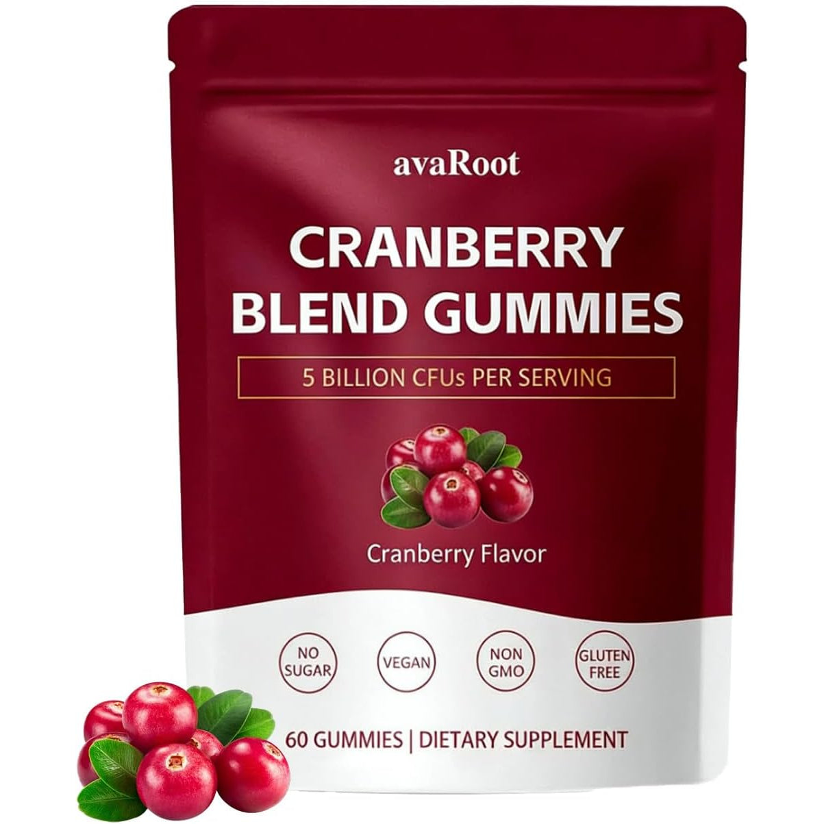 Avaroot Cranberry Mixed Gummies – Probiotics + Vitamin C, Balances Women'S Ph Levels to Help Maintain Kidney and Urinary System Health – 60 Gummies (1 Box)