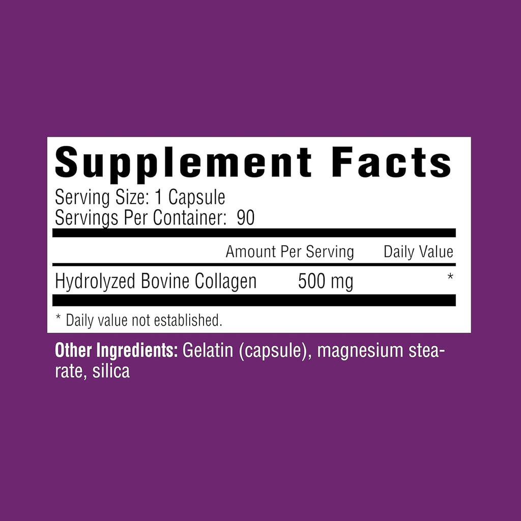 Rejuvicare Super Collagen Capsules for Beauty, Healthy Joints, Hair, Skin, & Nails, 90 Servings, Multi, (N8745)