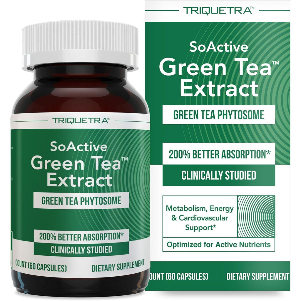 Soactive Green Tea Extract - Supports Metabolism & Weight Management - 60 Capsules