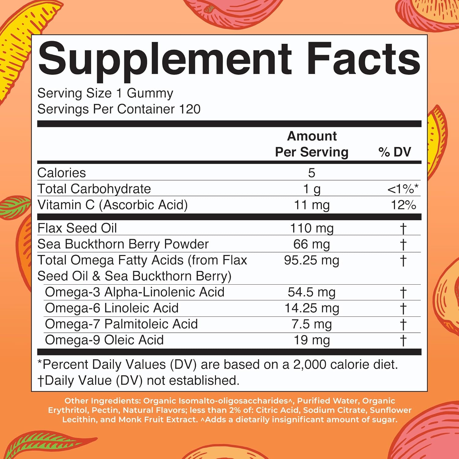 Maryruth Organics Vegan Omega 3 6 7 9 Gummies | 120 Count