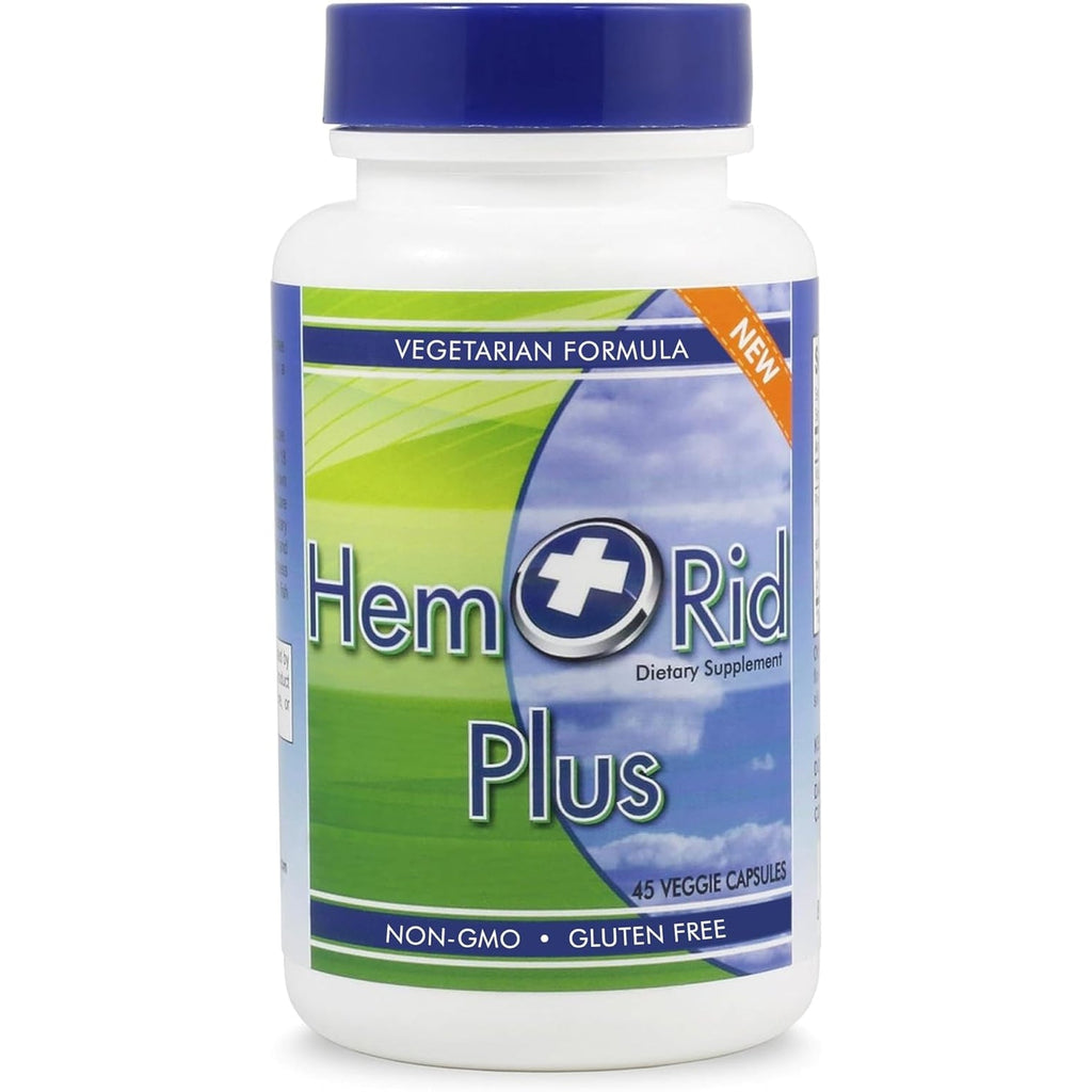 Hemrid plus Advanced Herbal Comfort Formula - 45 Veggie Capsules for Enhanced Comfort & Wellness, Featuring Horse Chestnut, Witch Hazel & More - Proudly Made in the USA