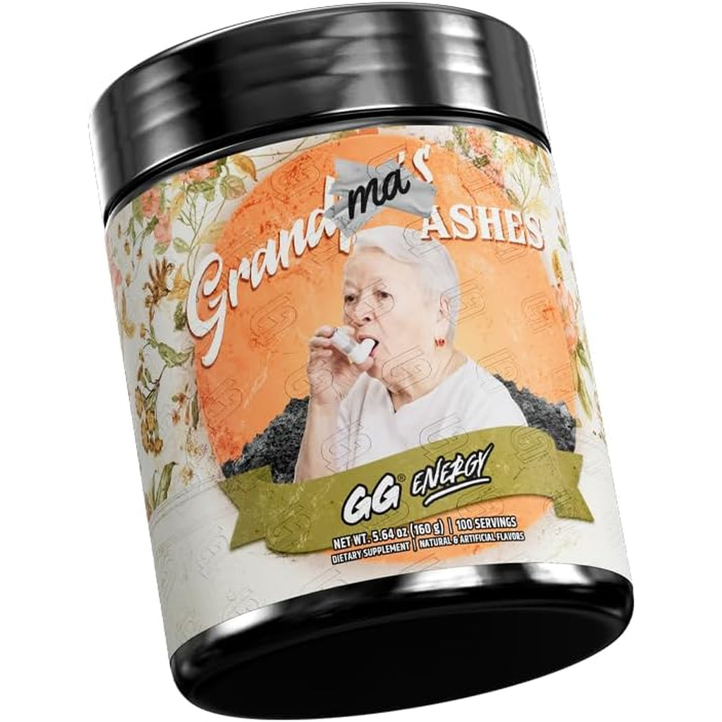 Gamer Supps GG Energy - Grandma'S Ashes by Goons (100 Servings) - Keto Friendly Gaming Energy and Nootropic Blend, Sugar Free + Caffeine + Vitamins + Immune Support, Powder Drink
