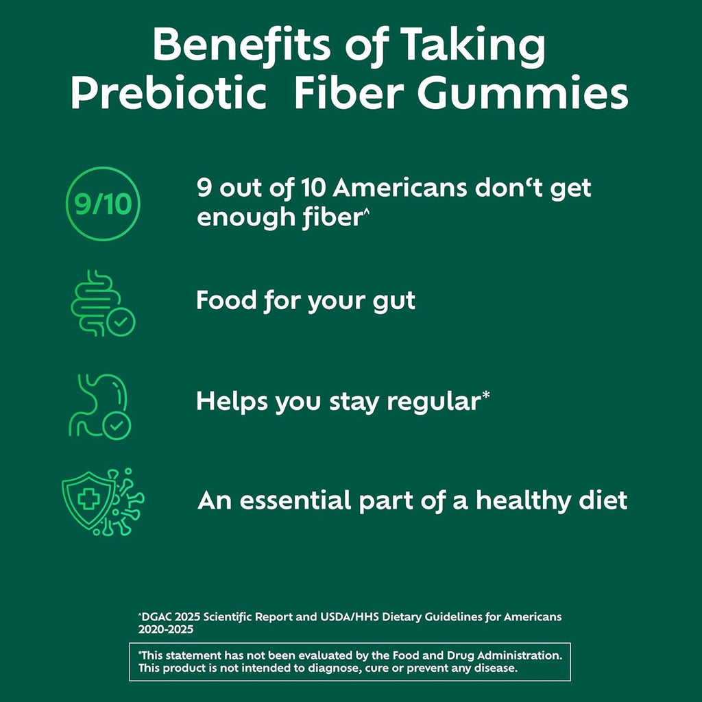 Benefiber Prebiotic GLP-1 Friendly Fiber Supplement Gummies for Digestive Health, Assorted Fruit Flavor - 81 Count