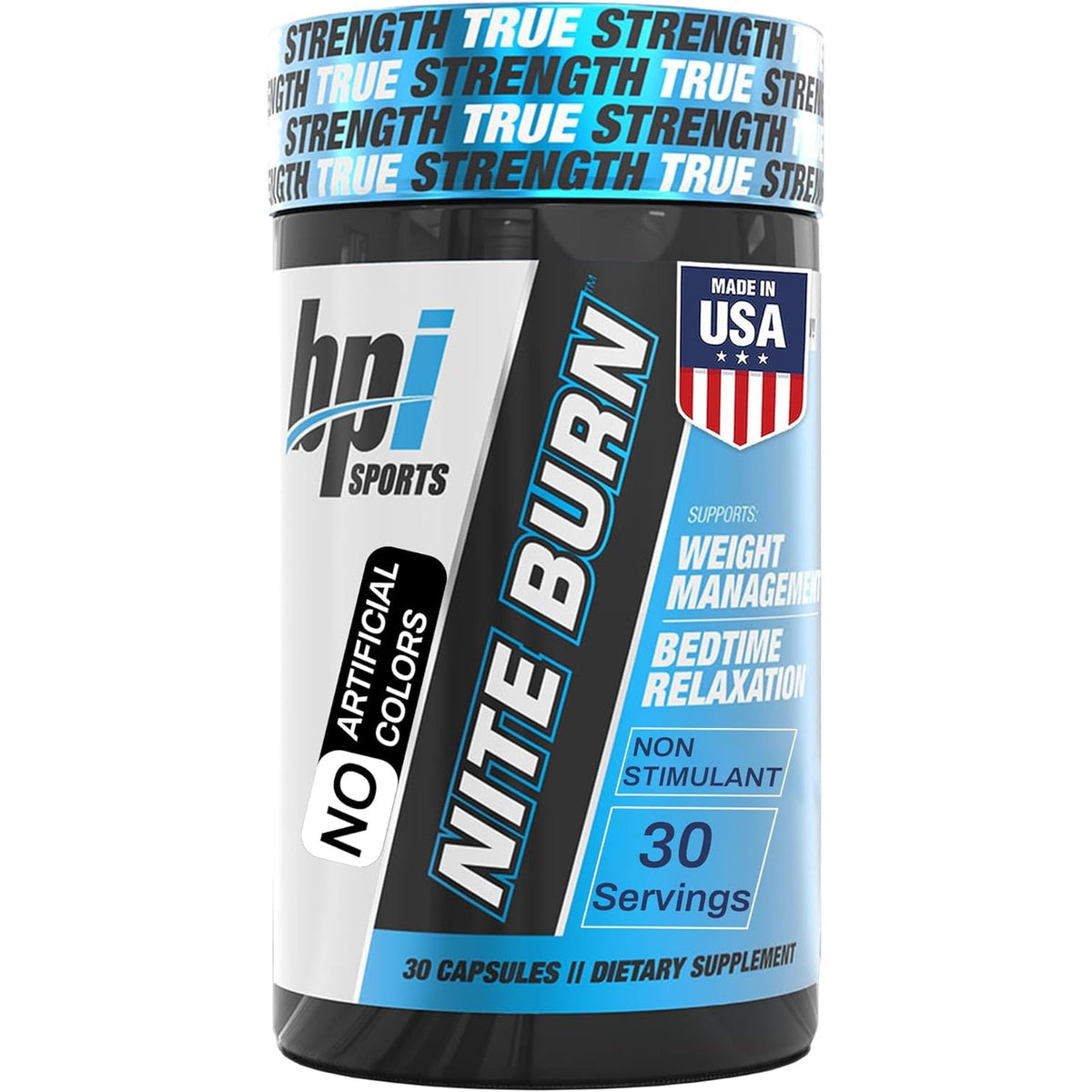 BPI Sports Nite Burn – Nighttime Fat Burner & Sleep Support – Keto-Friendly – Weight Loss, Burn Fat, Relaxation, Boost Metabolism – 30 Servings – 640Mg
