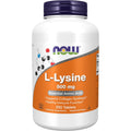 NOW Supplements, L-Lysine (L-Lysine Hydrochloride) 500 Mg, Amino Acid, 250 Tablets
