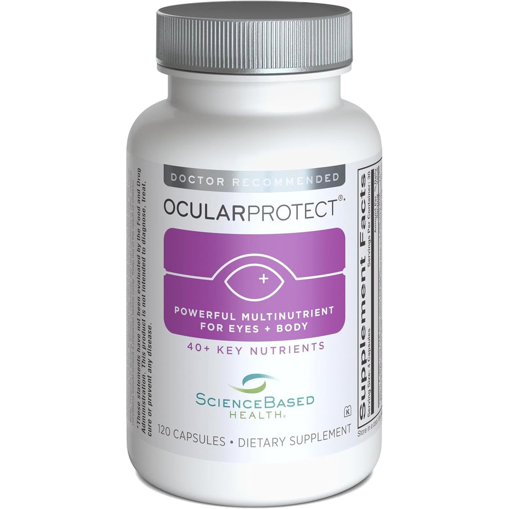 Sciencebased Health Ocularprotect – Daily Multivitamin with Advanced Eye Health Support – 40+ Key Nutrients with Lutein, Zeaxanthin, Turmeric & Quercetin – Immune & Antioxidant Support