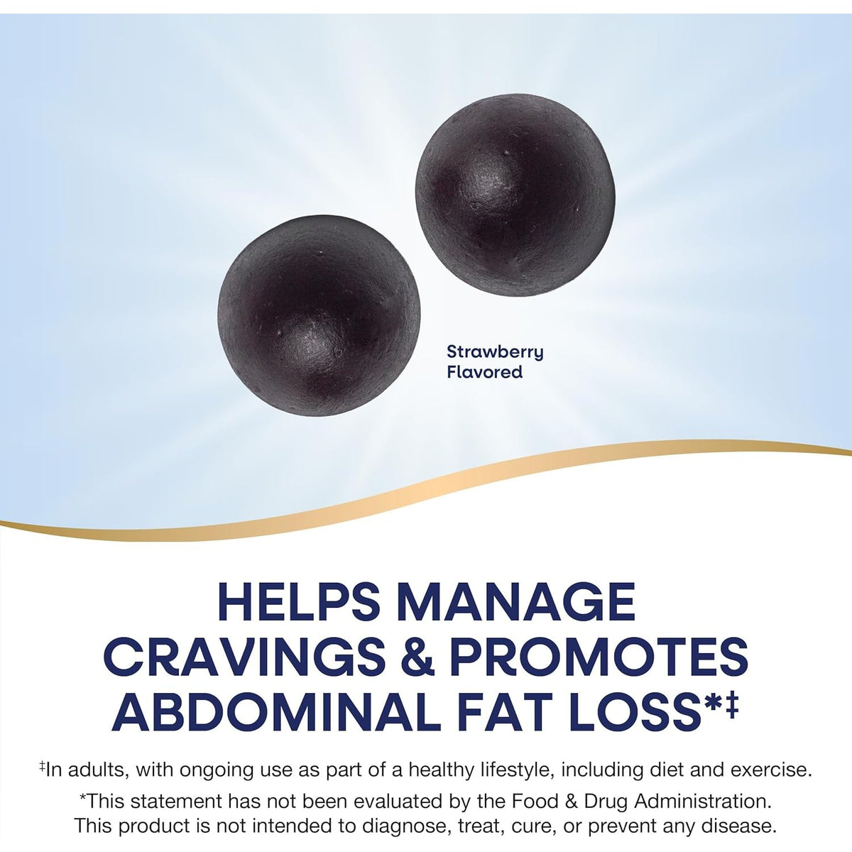 Nature'S Way Weight Manager Gummy, Helps Manage Cravings & Promotes Abdominal Fat Loss*(1), with Clinically Studied Ingredients, Vitamins B6 & B12, Strawberry Flavored, 60 Gummies