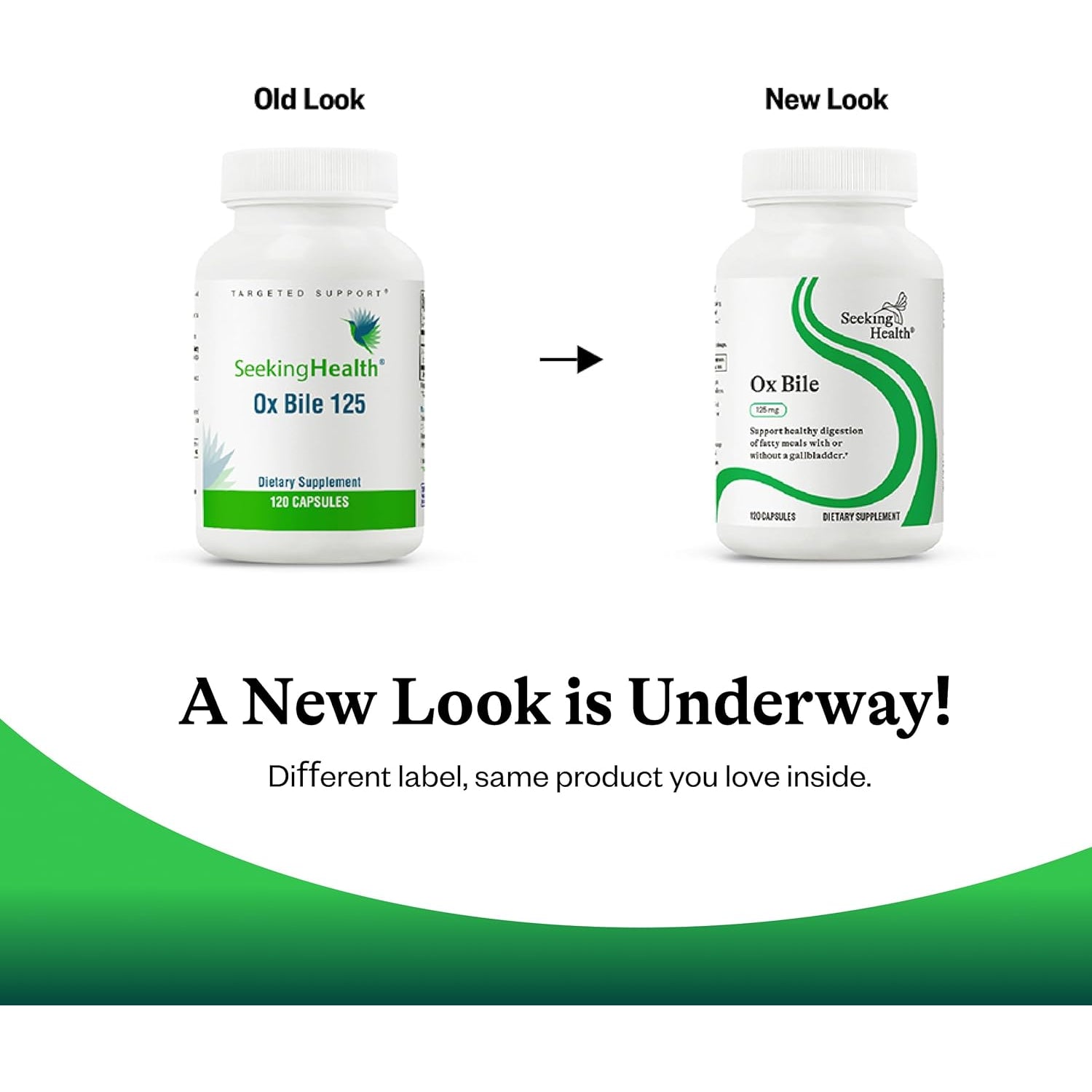 Seeking Health Ox Bile 125 - Digestive Enzyme & Gallbladder Support Supplement - Vegetarian Capsule with Digestive Enzymes - 120 Capsules