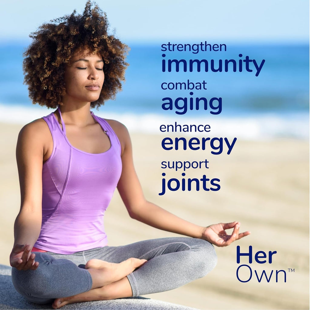 Her Own Irish Sea Moss Capsules, Burdock Root, Bladderwrack, Detox, Metabolism, Immune Support, Skin Health, Natural Joint Support, Nutrient Rich Superfood High in Minerals, 60 Count