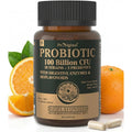 Probiotics with Prebiotics for Men and Women - 35 Strains Probiotics 100 Billion CFU for Gut & Digestive Health, Vegan Acidophilus Probiotic Supplement, Non-Gmo Raw Probiotic 60 Capsules