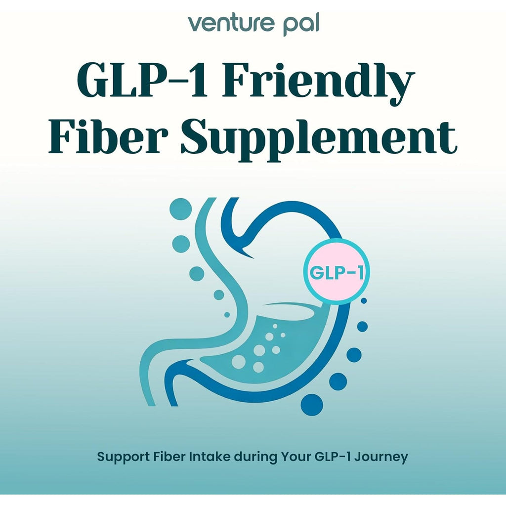6-In-1 Daily Prebiotic Fiber Powder for Gut & Digestive Health, GLP-1 Friendly, Sugar Free Fiber Supplement Powder with Probiotics, Collagen Peptides & Electrolytes - for Women & Men - 7.8 OZ