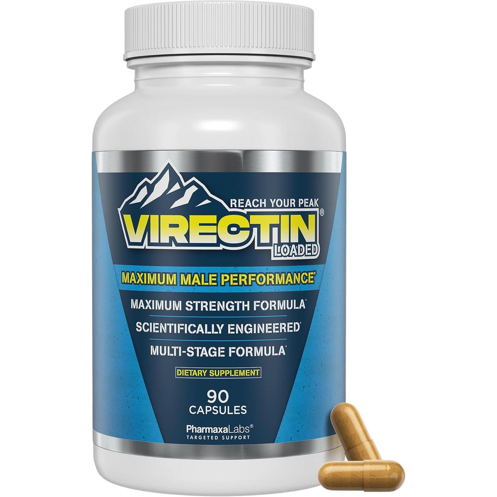 Loaded Supplement – Natural Support with L‑Arginine, Tribulus, Fenugreek, Ginkgo & Zinc – Promotes Blood Flow, Energy & Performance – 90 Capsules