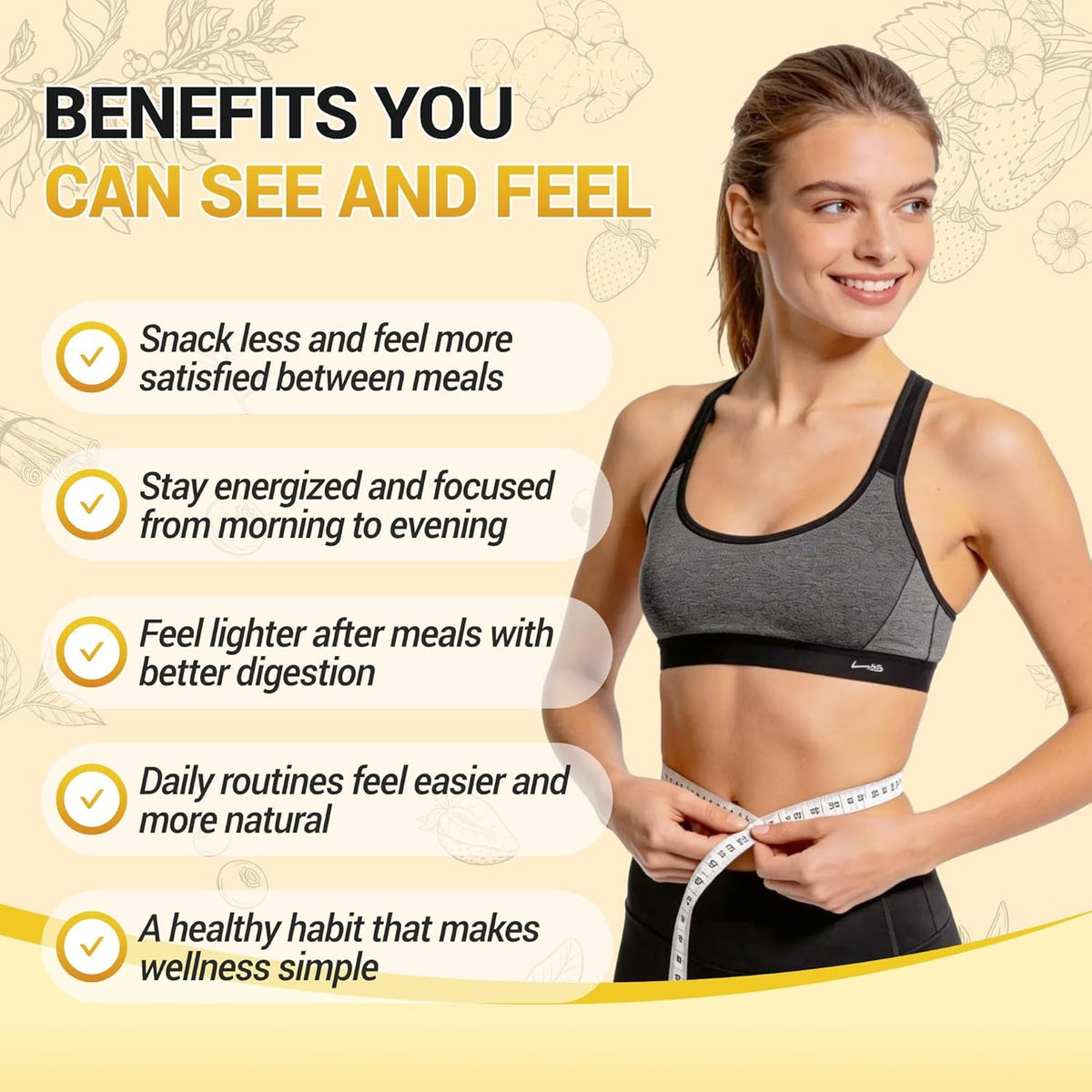 Cutting Drink Mix – Supports Digestive Health, Satiety, and Natural Energy with 5-HTP, Berberine, Cinnamon, Chromium, Yerba Mate, FOS - Strawberry Açaí Flavor - 30 Servings