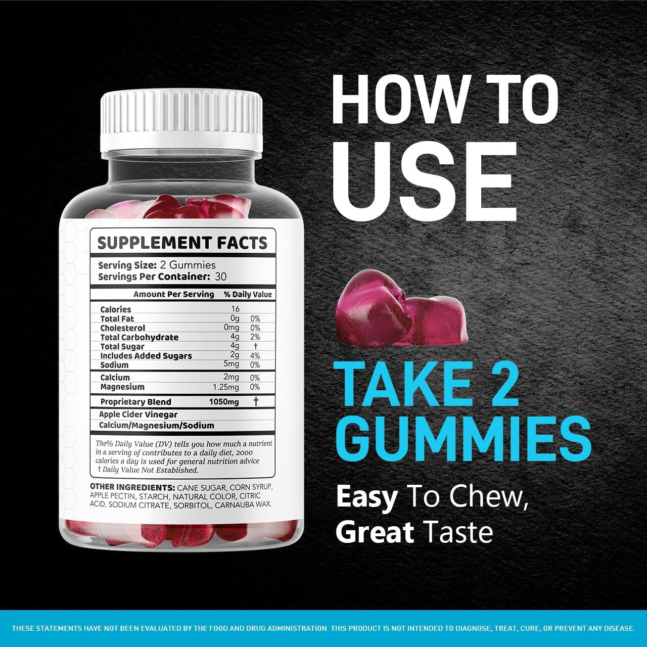 Libicade Gummies - Official Libicade Premium Supplement Gummy for Men - Maximum Strength, All Natural Drive Advanced Formula Daily Support Overall Health & Wellness, 60 Gummies for 1 Month