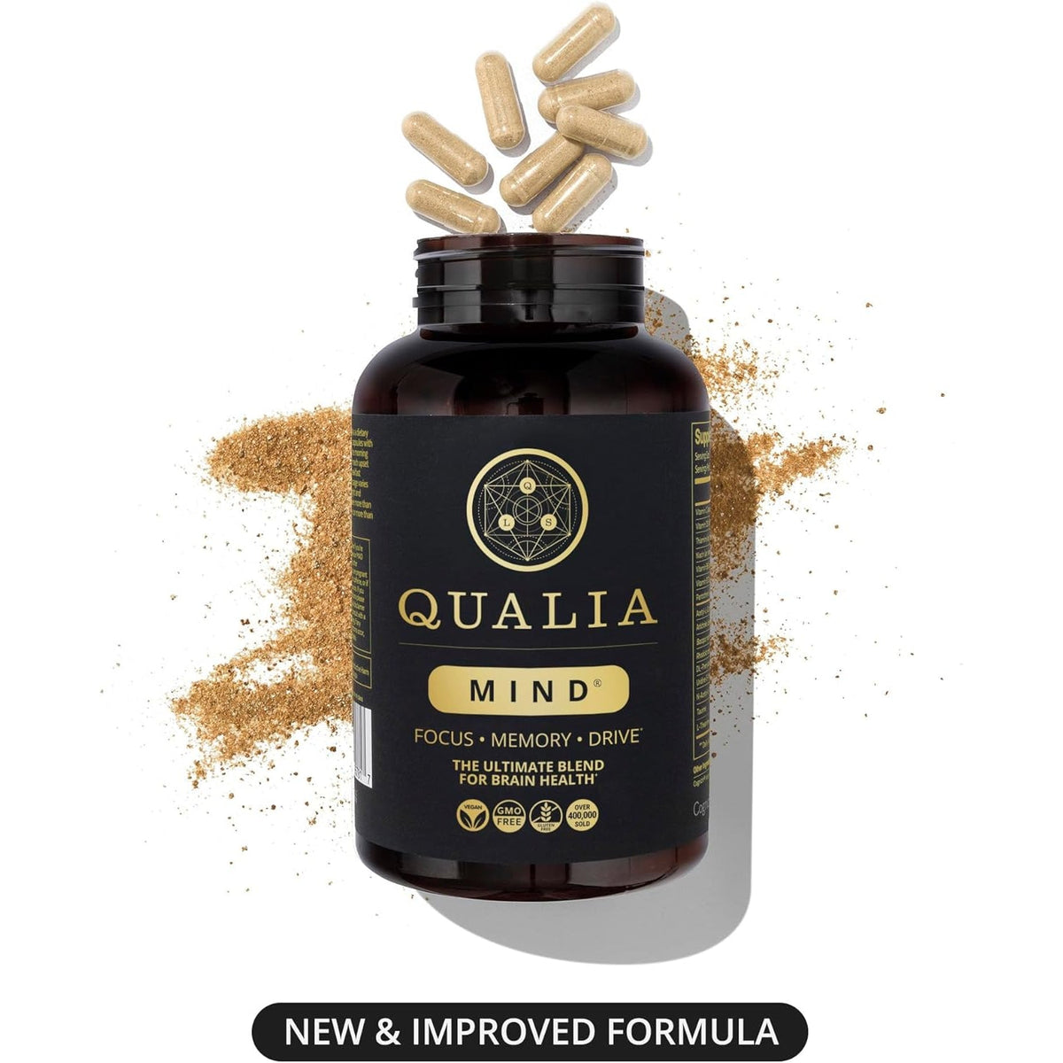 Qualia Mind | the Ultimate Blend for Brain Health* | Doctor-Formulated Nootropic to Fuel Focus & Concentration* | Supports Long Term Brain Health| Maintain Drive & Productivity