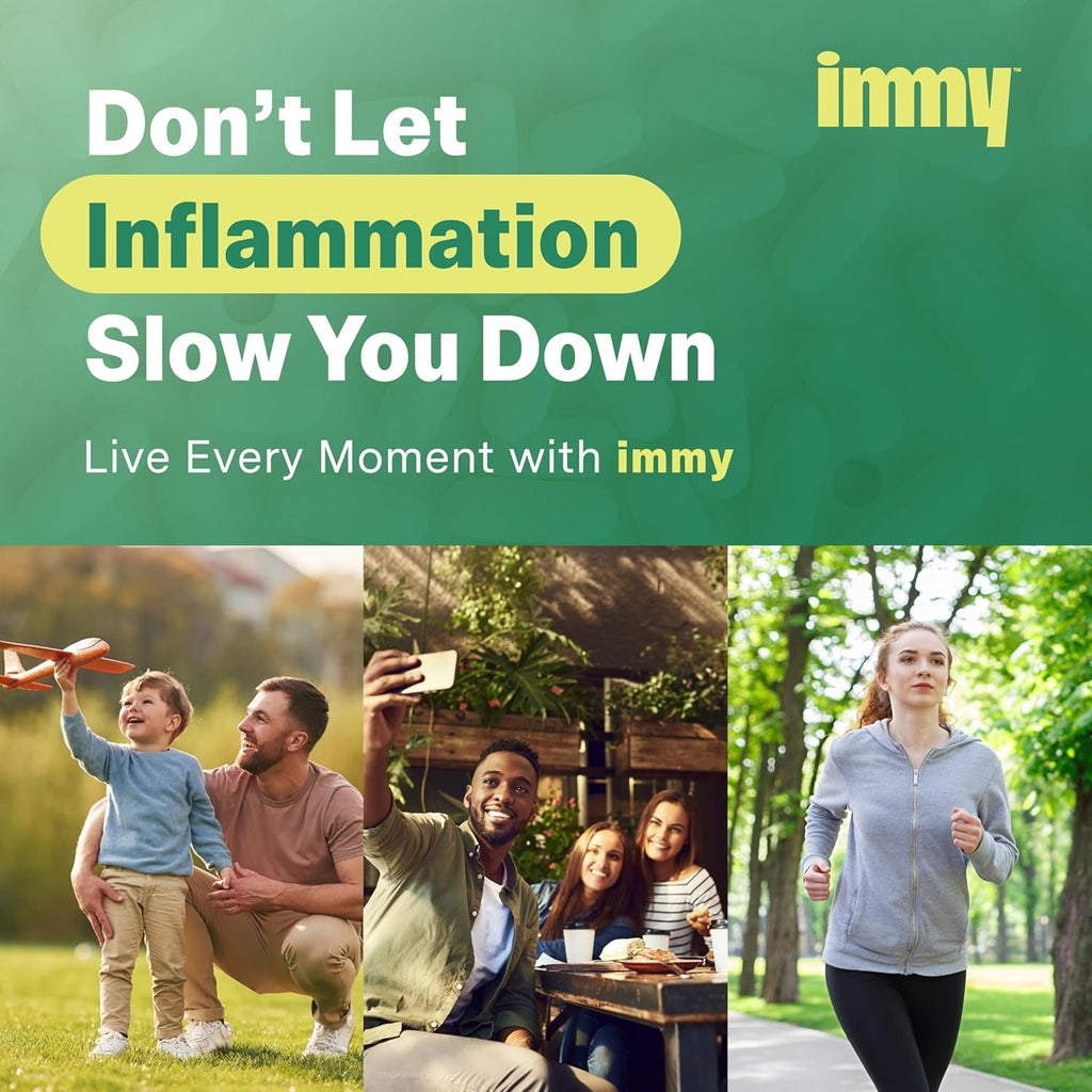 IMMY Immune Supplement for Mood Support and Gut Health, 180 Ct. - Supports Joint Relief, Focus & Mood Support, Natural Calming Aid