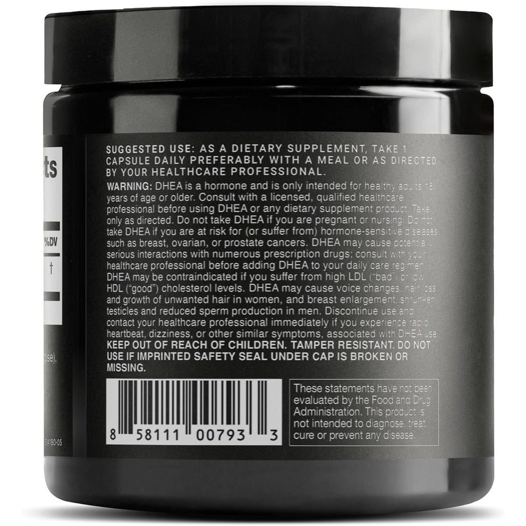 Toniiq Ultra High Strength DHEA 100Mg Supplement for Men - 99%+ Highly Purified and Bioavailable Micronized DHEA Supplement for Women and Men - DHEA 100 Mg - 180 Capsules